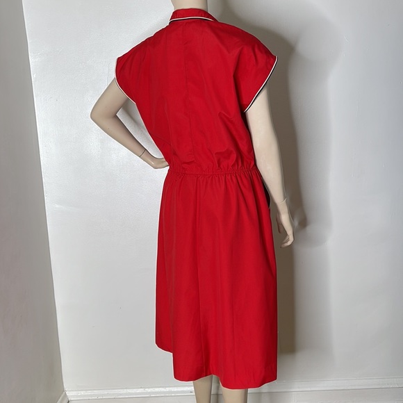 Vintage 70s Nautical Style Day Dress - Picture 8 of 16